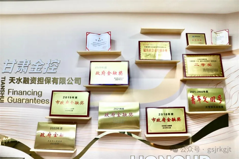 우리 계열 카지노 뉴스 | Financial Holdings Tianshui Guarantee는 2023 년 "Municipal Government Award"를 수상했습니다.